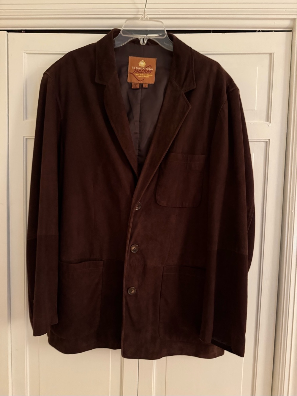 Men's Brown Leather/Suede Blazer